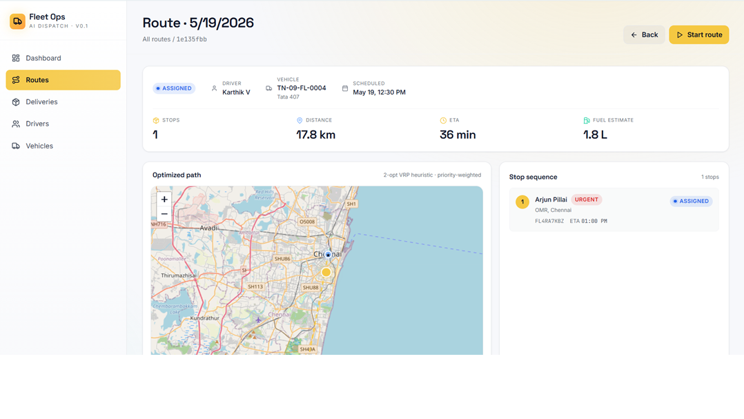 Route Optimiser